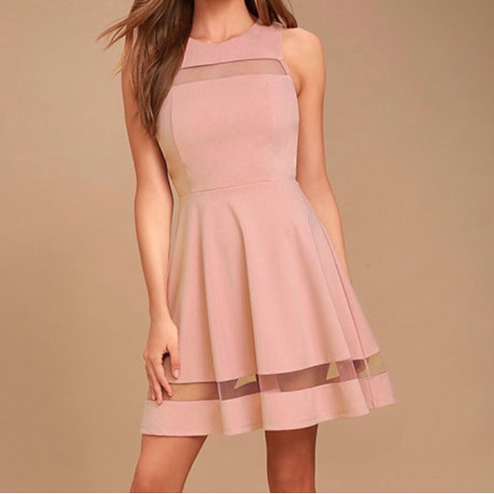 Lulu’s Pink Skater Dress